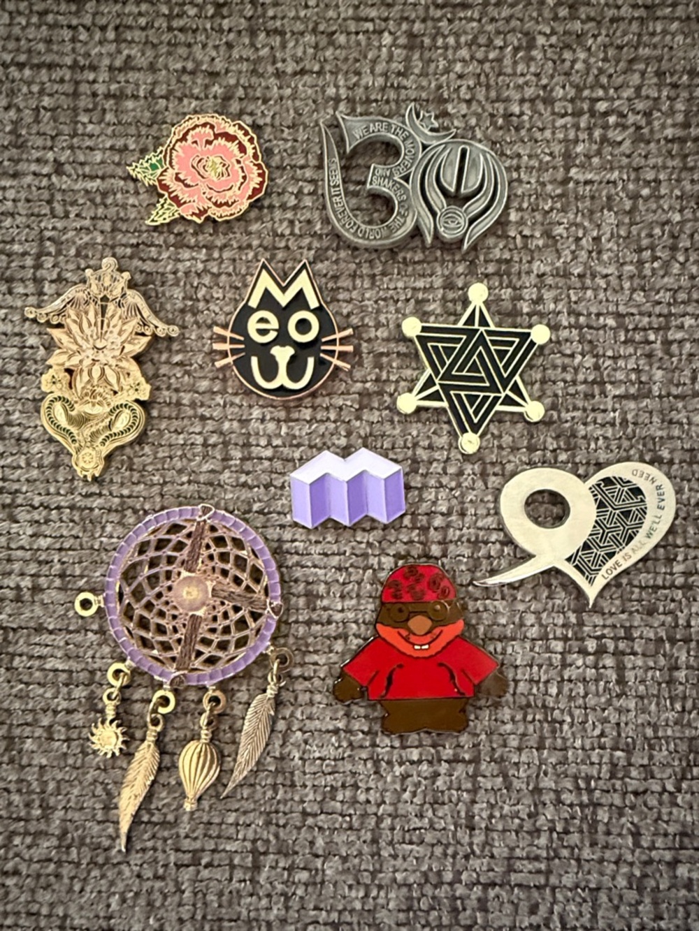 Wholesale festival pins sts9 bassnectar disco biscuits phish Grateful Dead meow